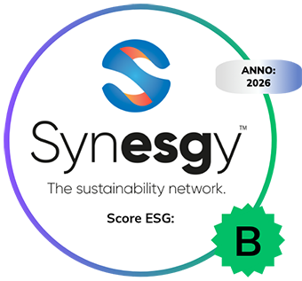 Attestazione Synesgy 2026 di ENGIM SRL: valutazione ESG, Score B (Buono)