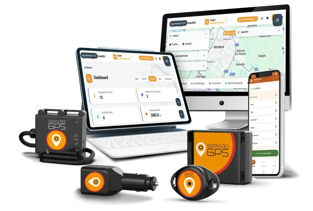 servizigps monitoraggio asset in movimento